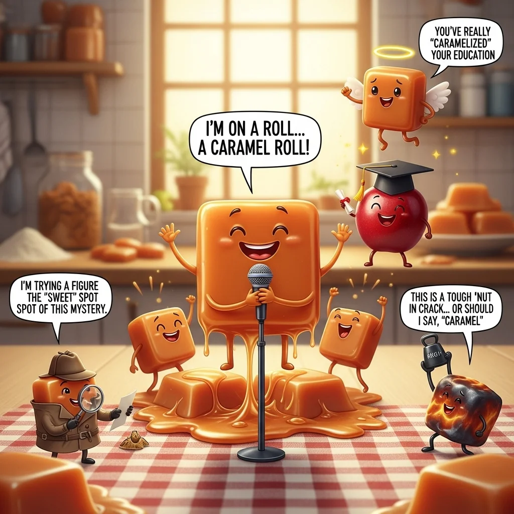 caramel puns