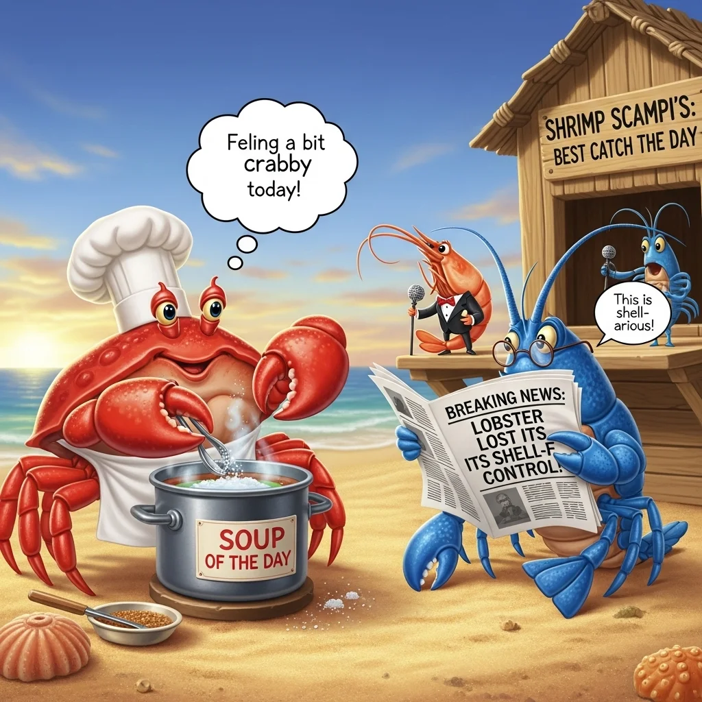 crustacean puns