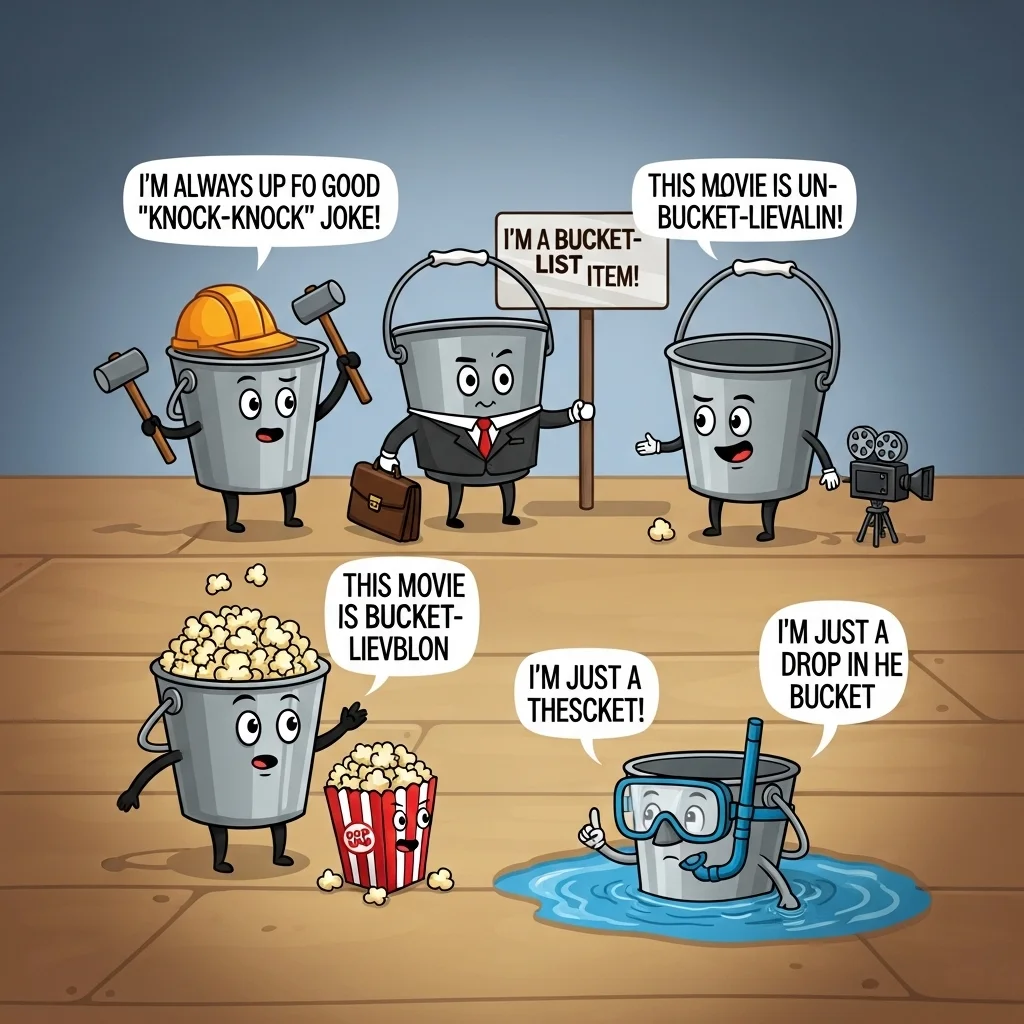 funny bucket puns