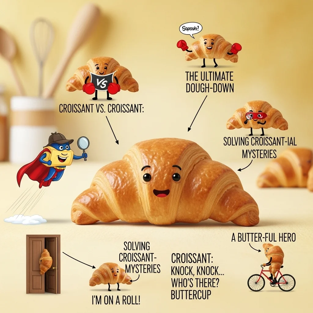 funny croissant puns