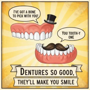 funny denture puns