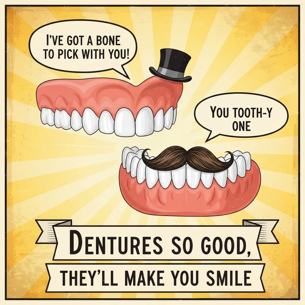 funny denture puns