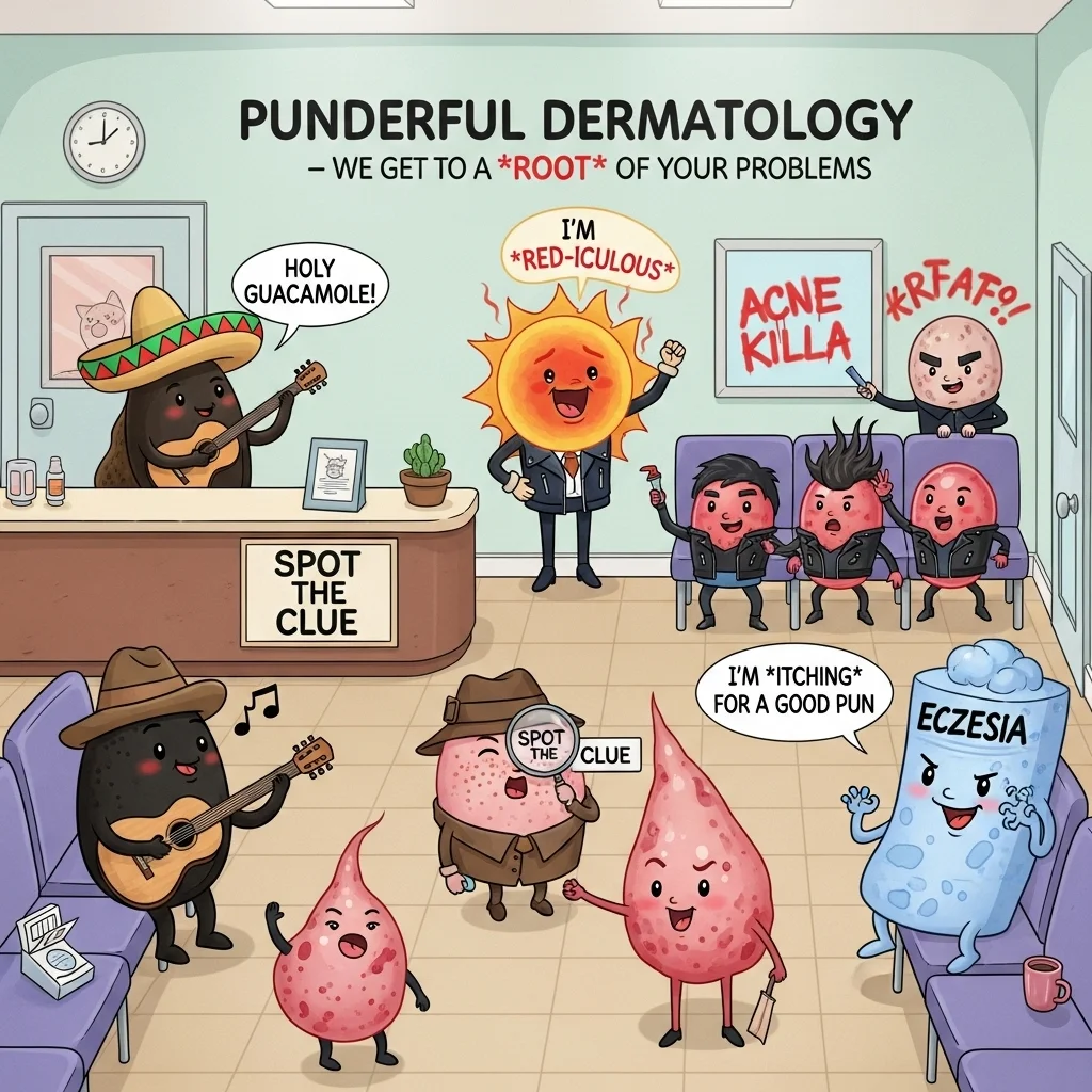 funny dermatology puns
