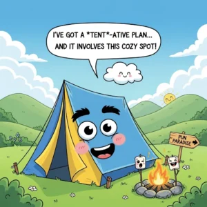 funny tent puns