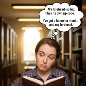hilarious big forehead puns
