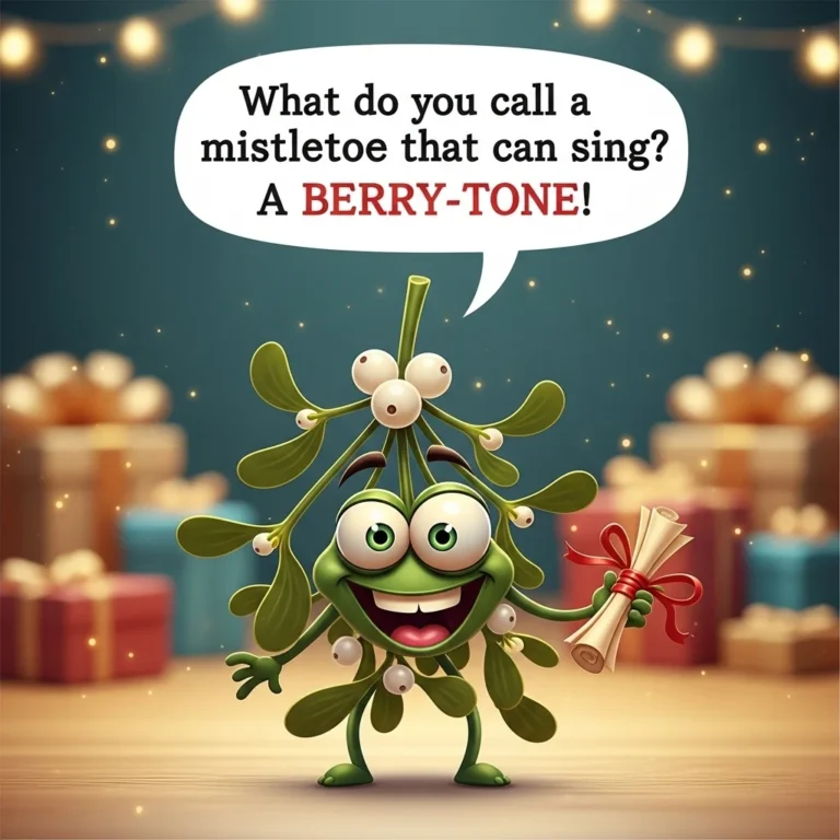 mistletoe puns and jokes