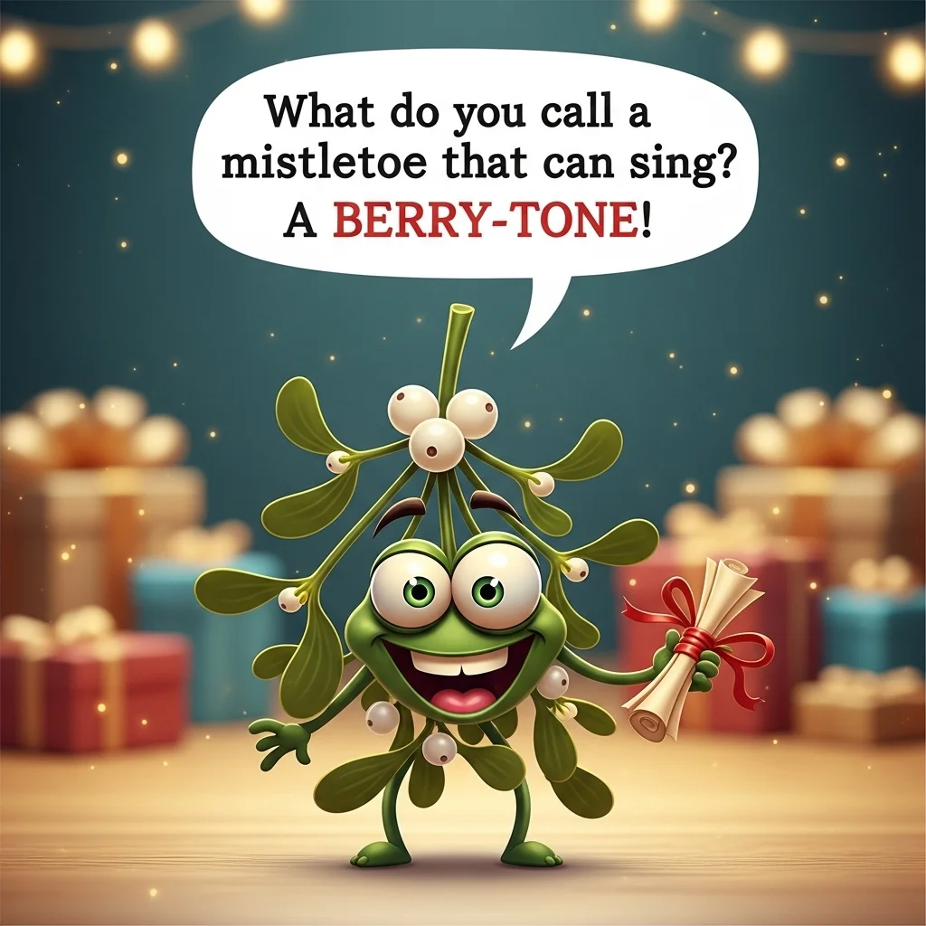 mistletoe puns and jokes