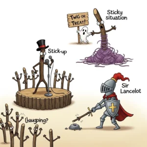 stick puns and jokes