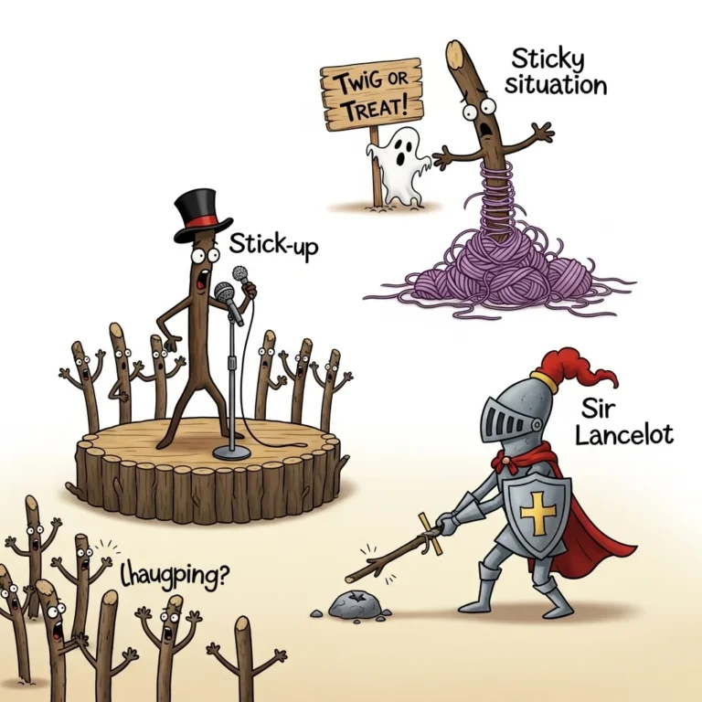 stick puns and jokes