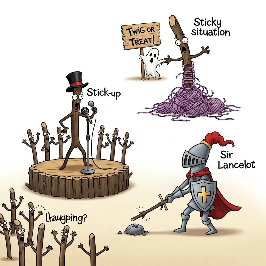 stick puns and jokes