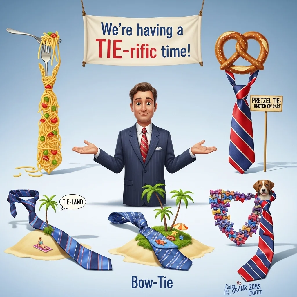 tie puns