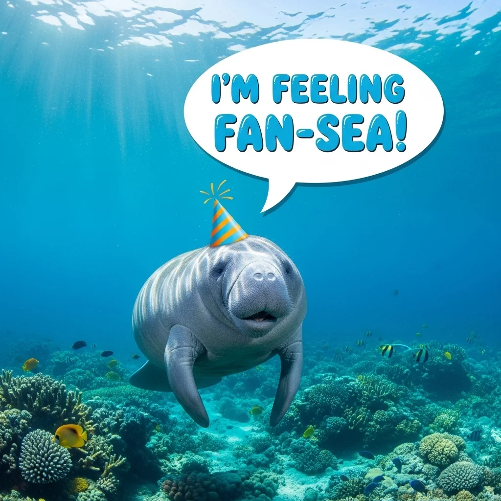 🌊 Cute Manatee Puns