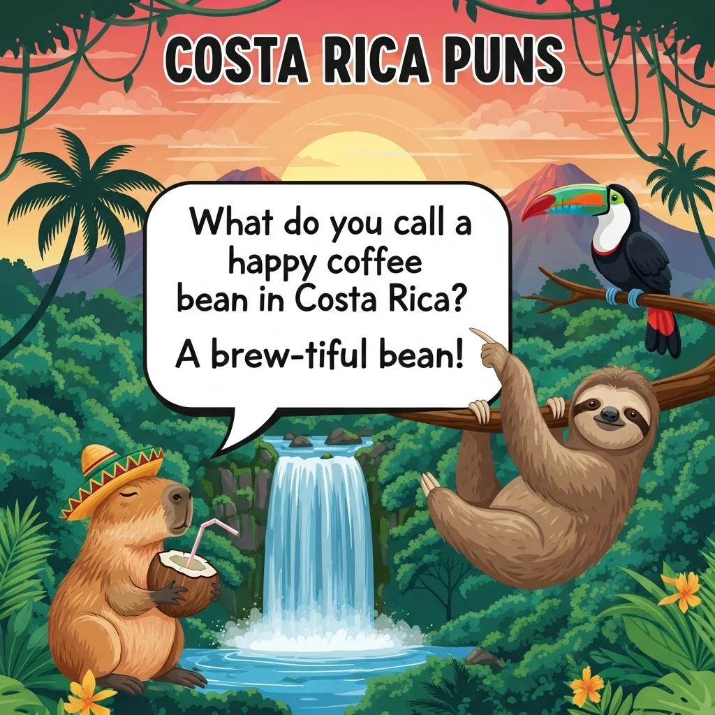 🌴 Costa Rica Travel Puns