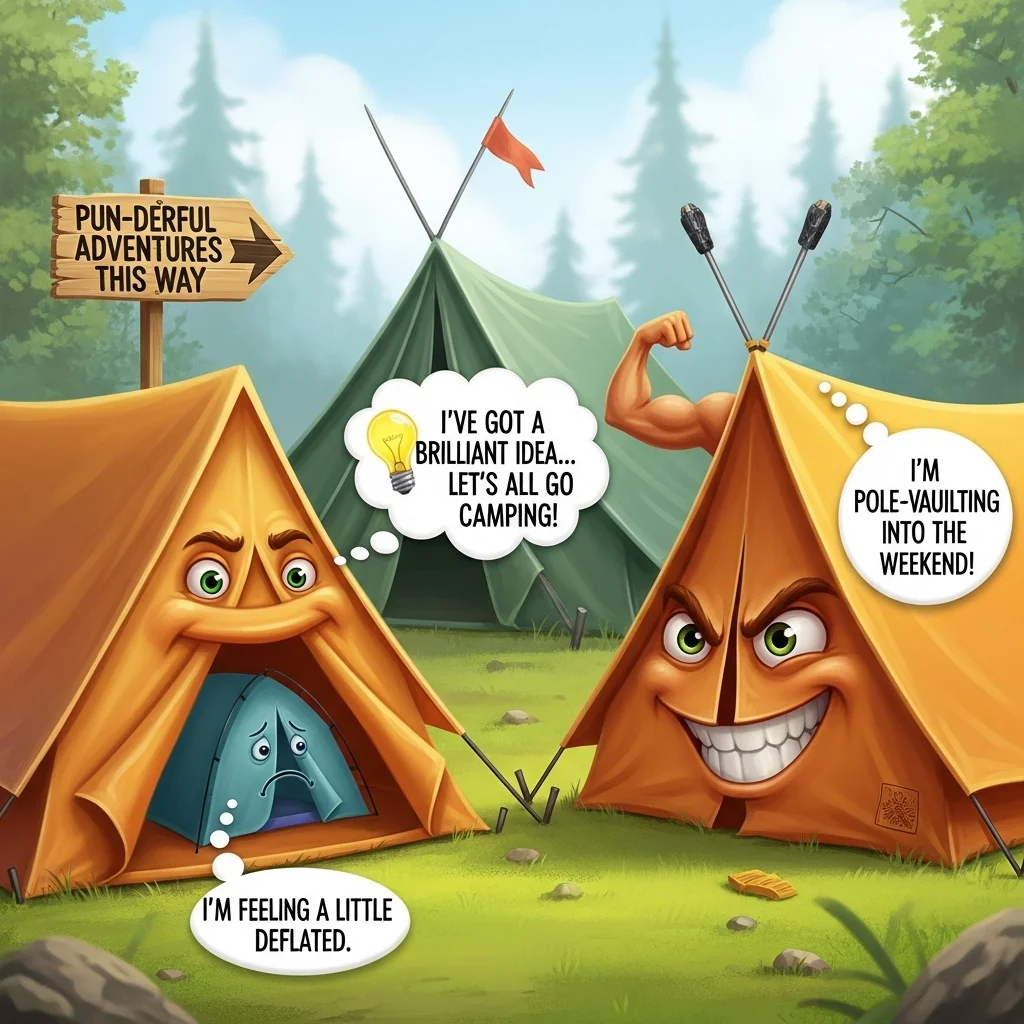 🏕️ Camping Tent Puns
