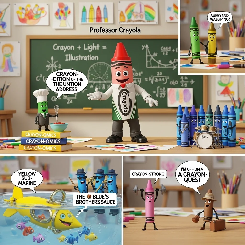 🖍️ Classic Crayon Puns