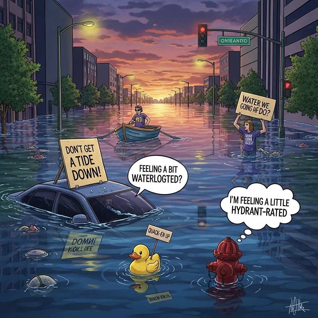 😂 Funny Flood Puns