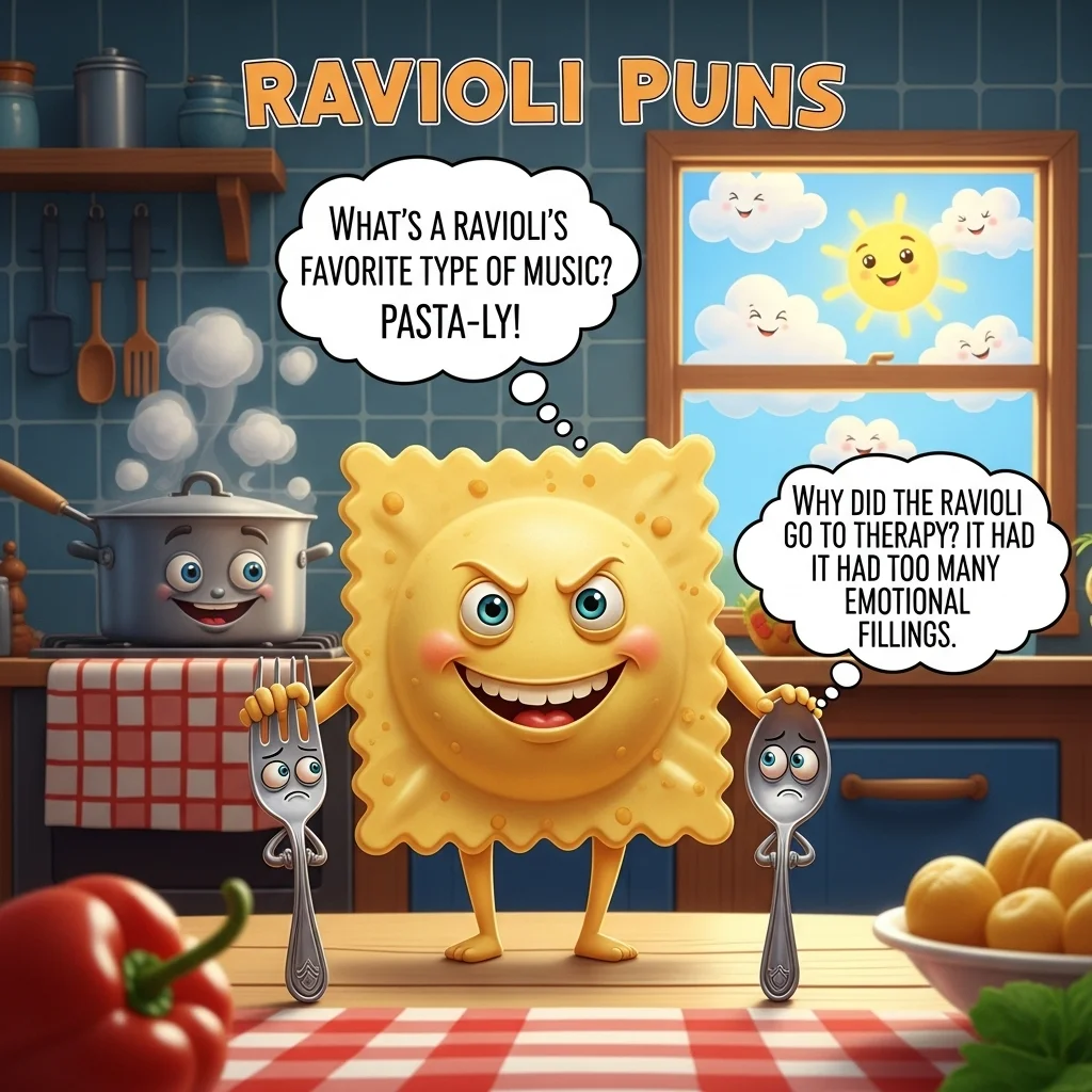 😂 Funny Ravioli Puns