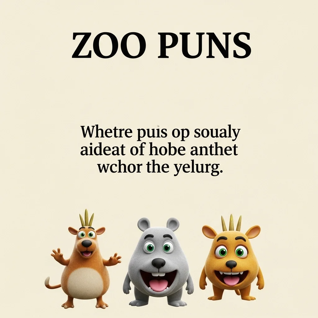 😂 Funny Zoo Puns