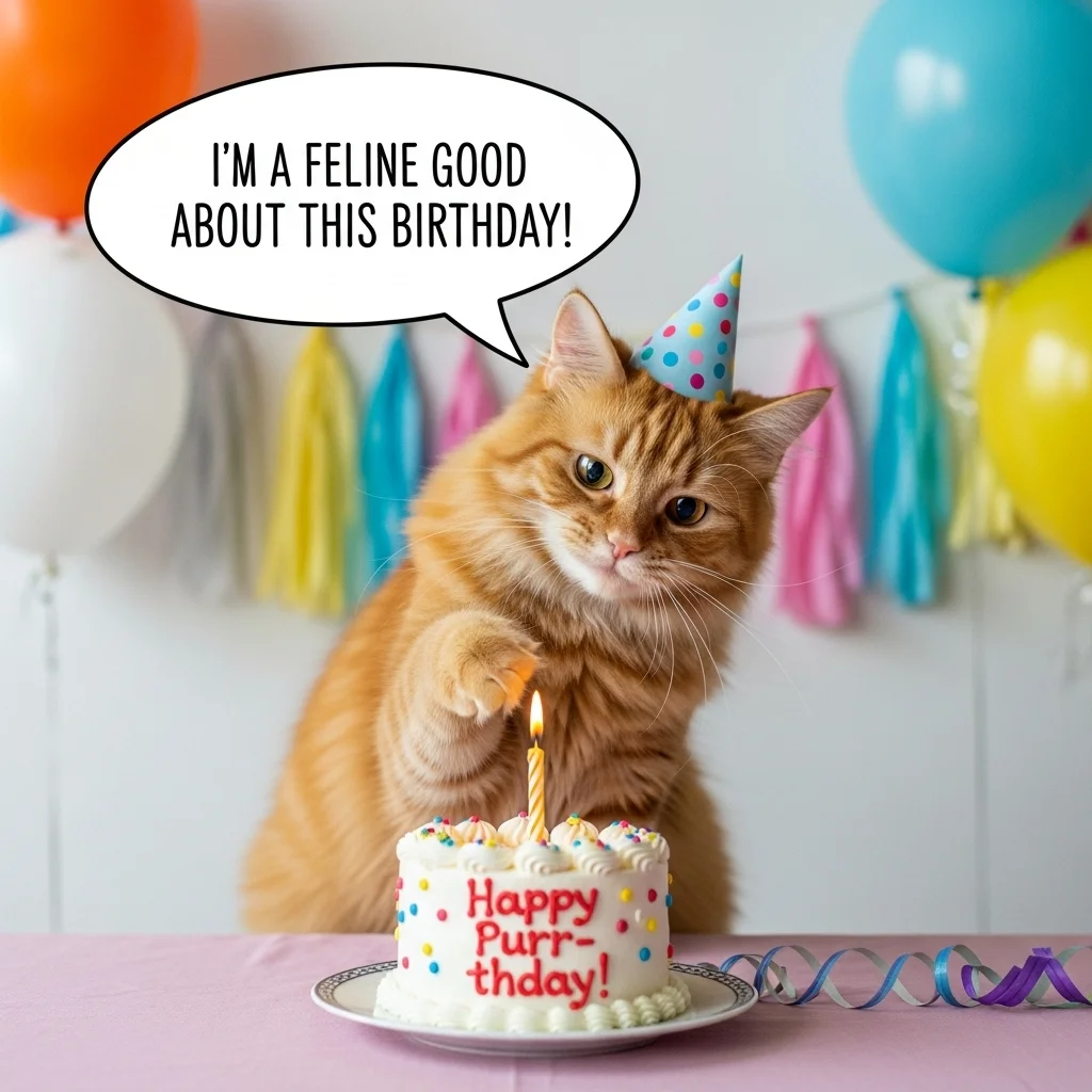 😹 Funny Cat Birthday Puns