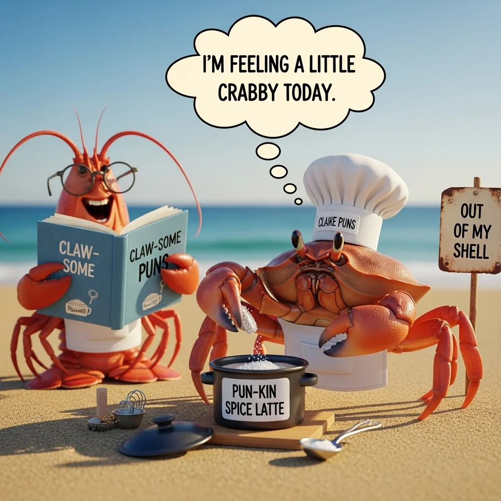 🦀 Funny Crustacean Puns