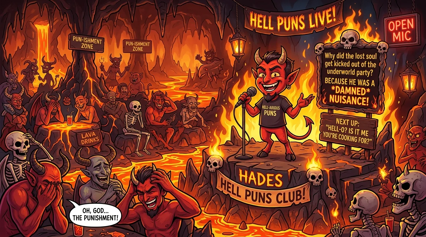 ⚡ Short Hell Puns for Quick Laughs