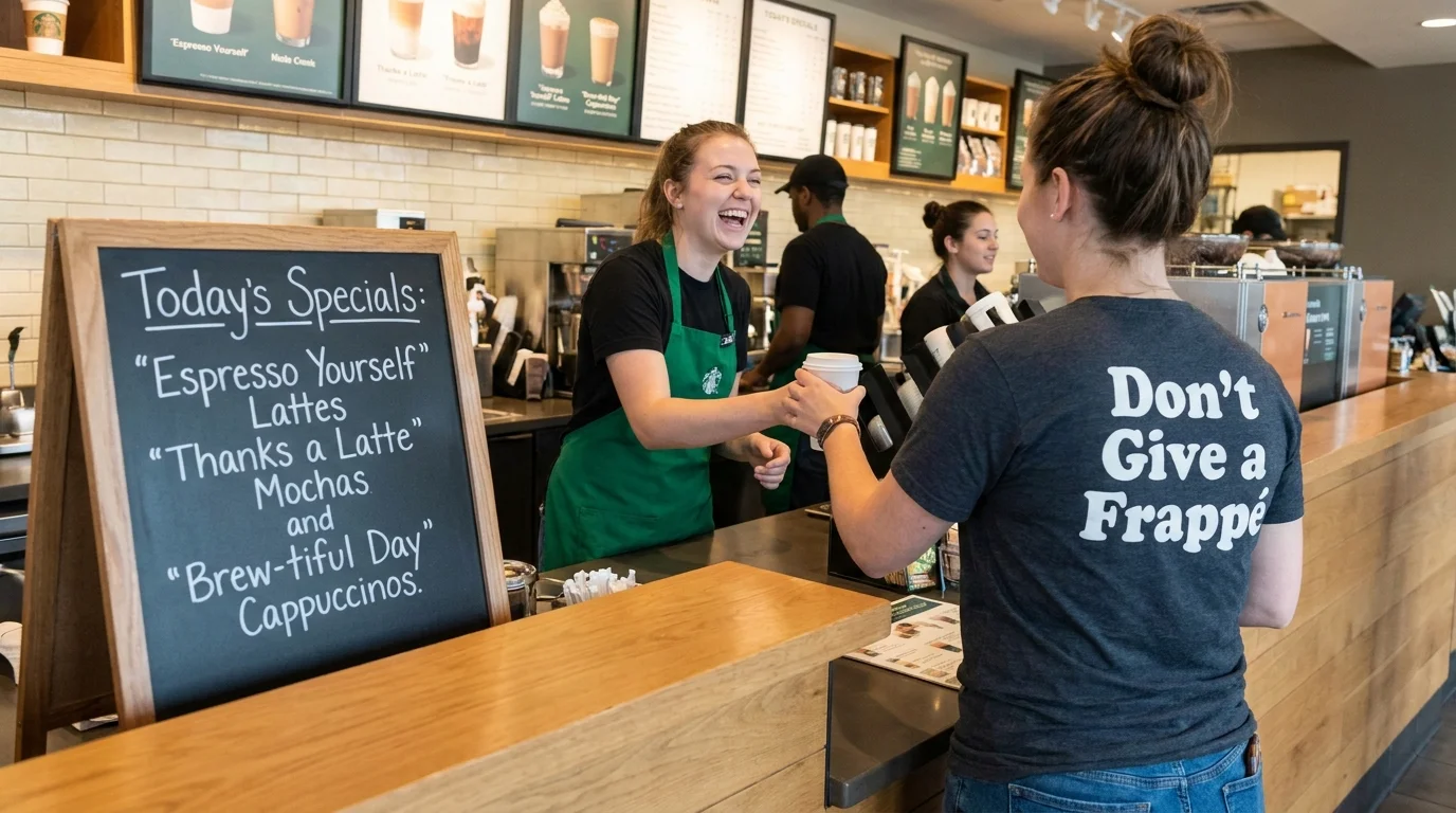 ✍️ Creative Starbucks Puns for Writers