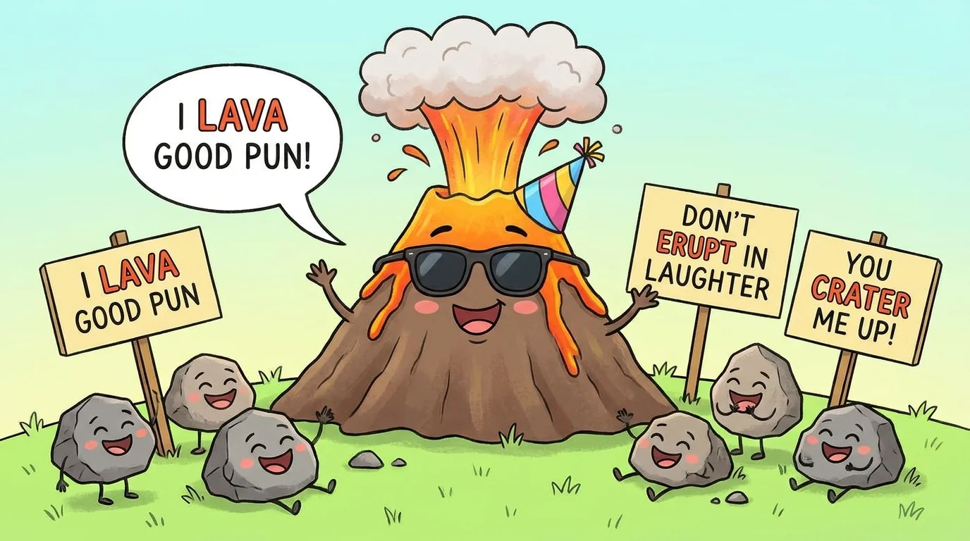 🌋 Love & Romance Volcano Puns