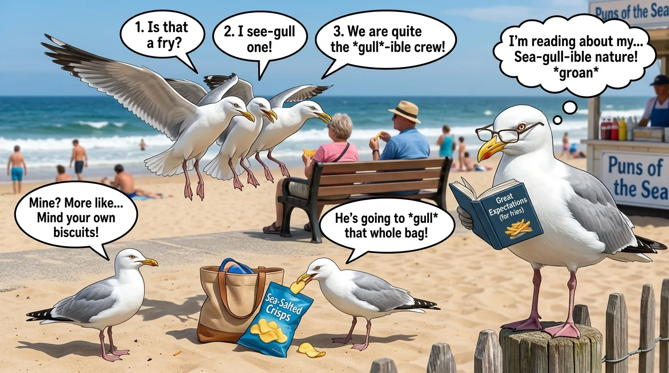 🐦 Everyday Seagull Puns