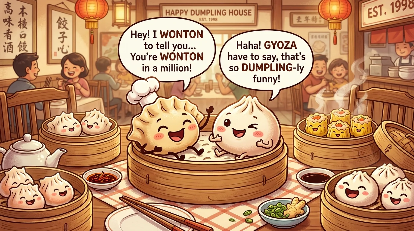 📸 Dumpling Caption Puns