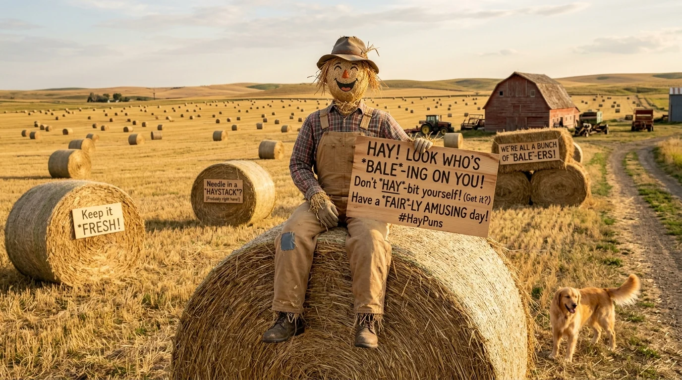 😂 Corny Hay Dad Jokes