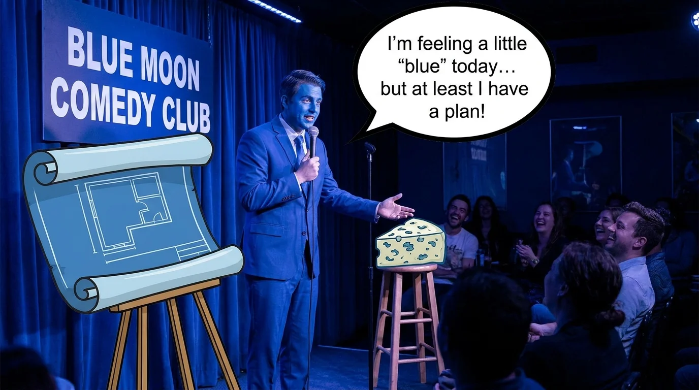 😂 Funny Blue Puns