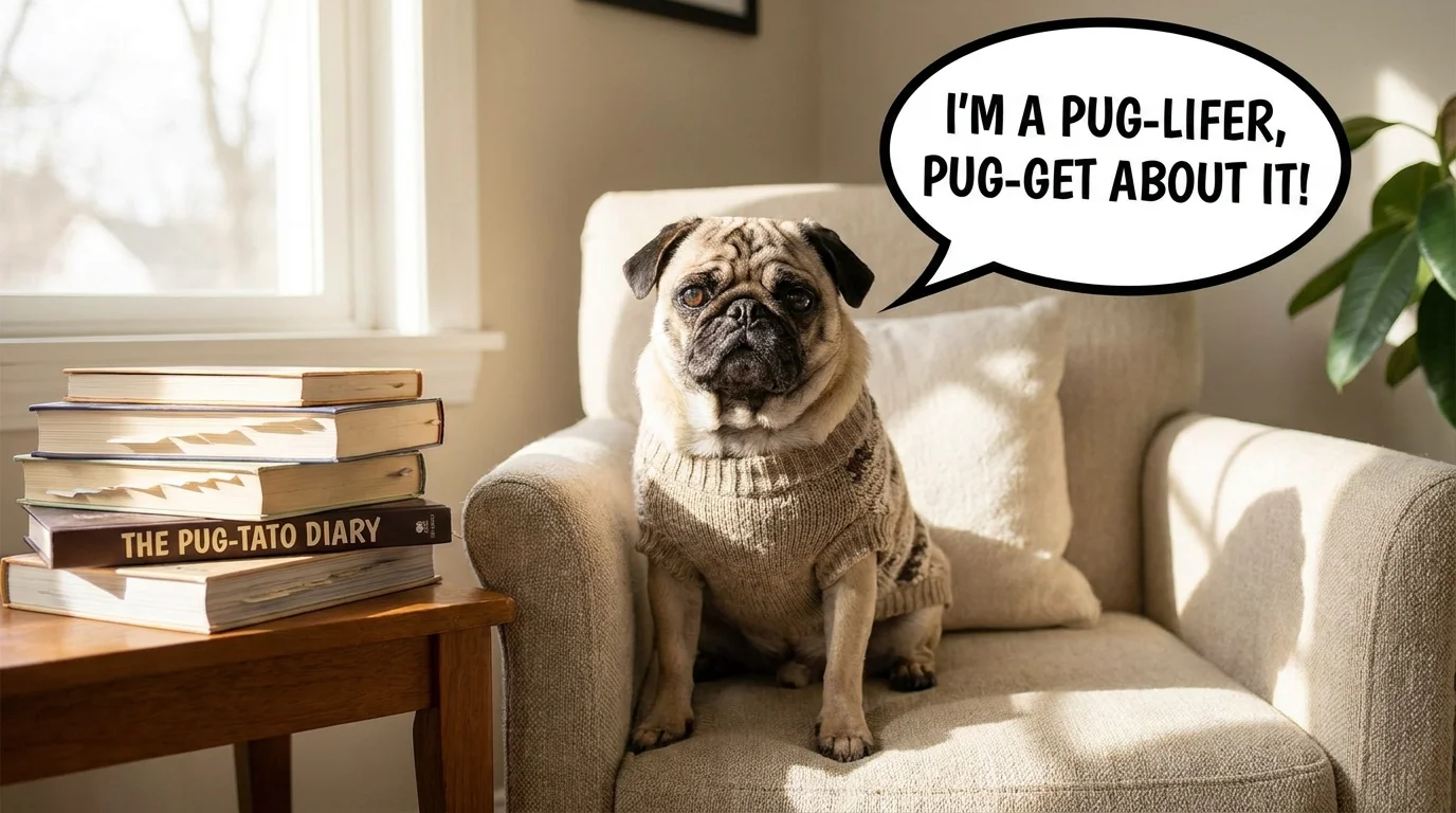 😌 Lazy Pug Puns